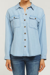 Carmele Long Sleeve Button Down Shirt | Forever 21 Womens