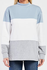 Eloise Mock Neck Color Block Top | Forever 21 Womens