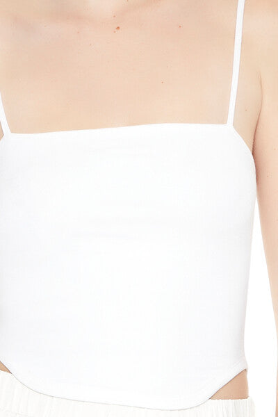 Cropped Dolphin-Hem Cami | Forever 21 Womens