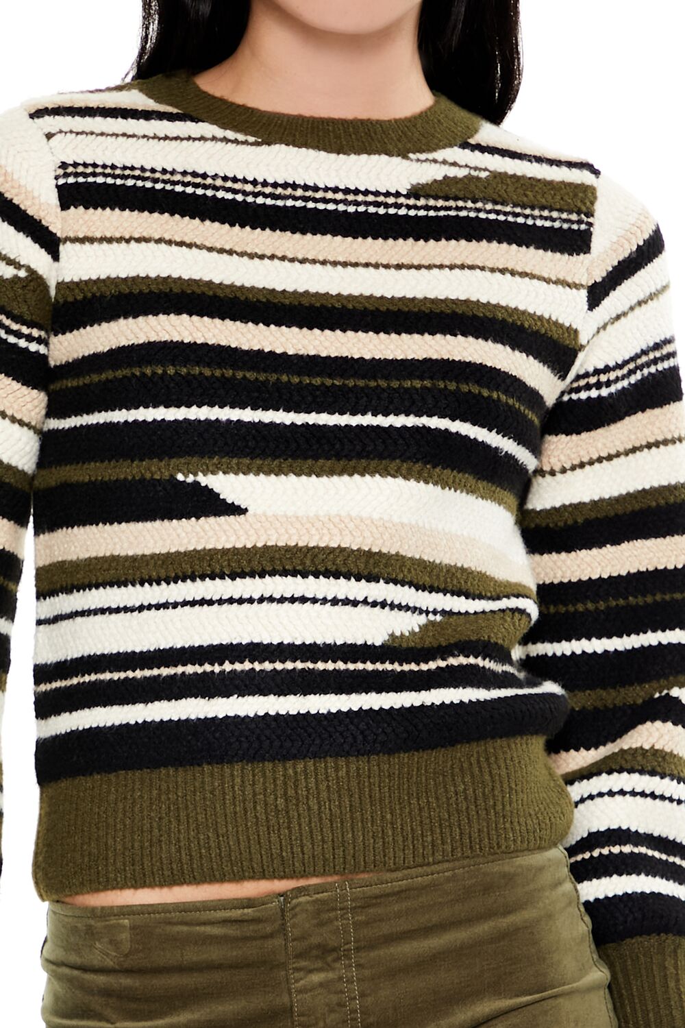 Abstract Striped Sweater | Forever 21 Womens