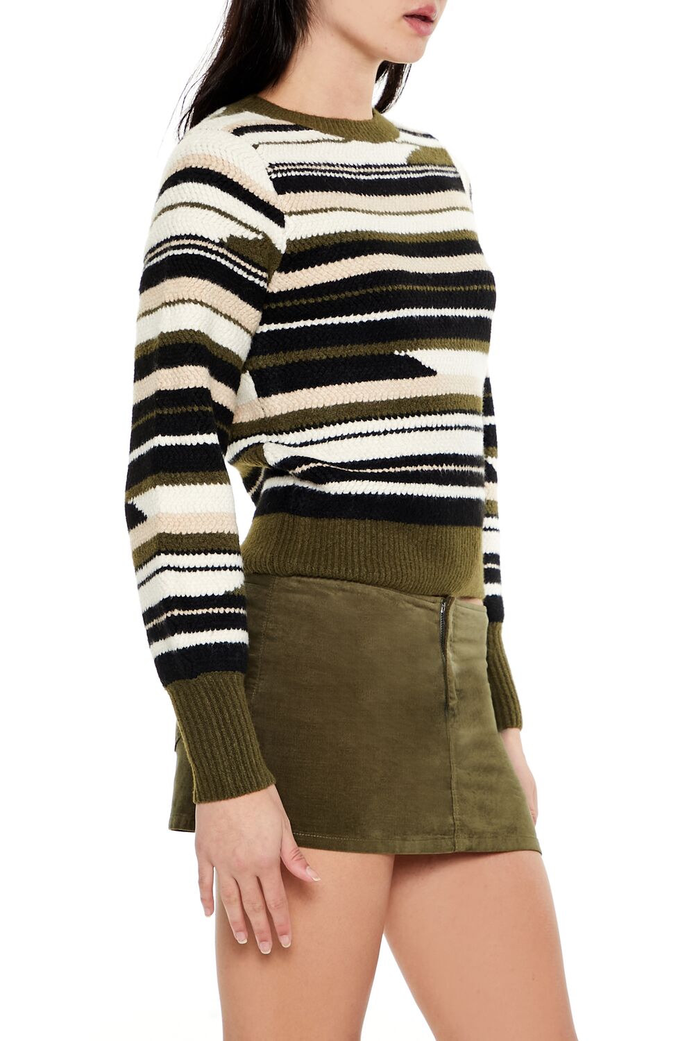 Abstract Striped Sweater | Forever 21 Womens