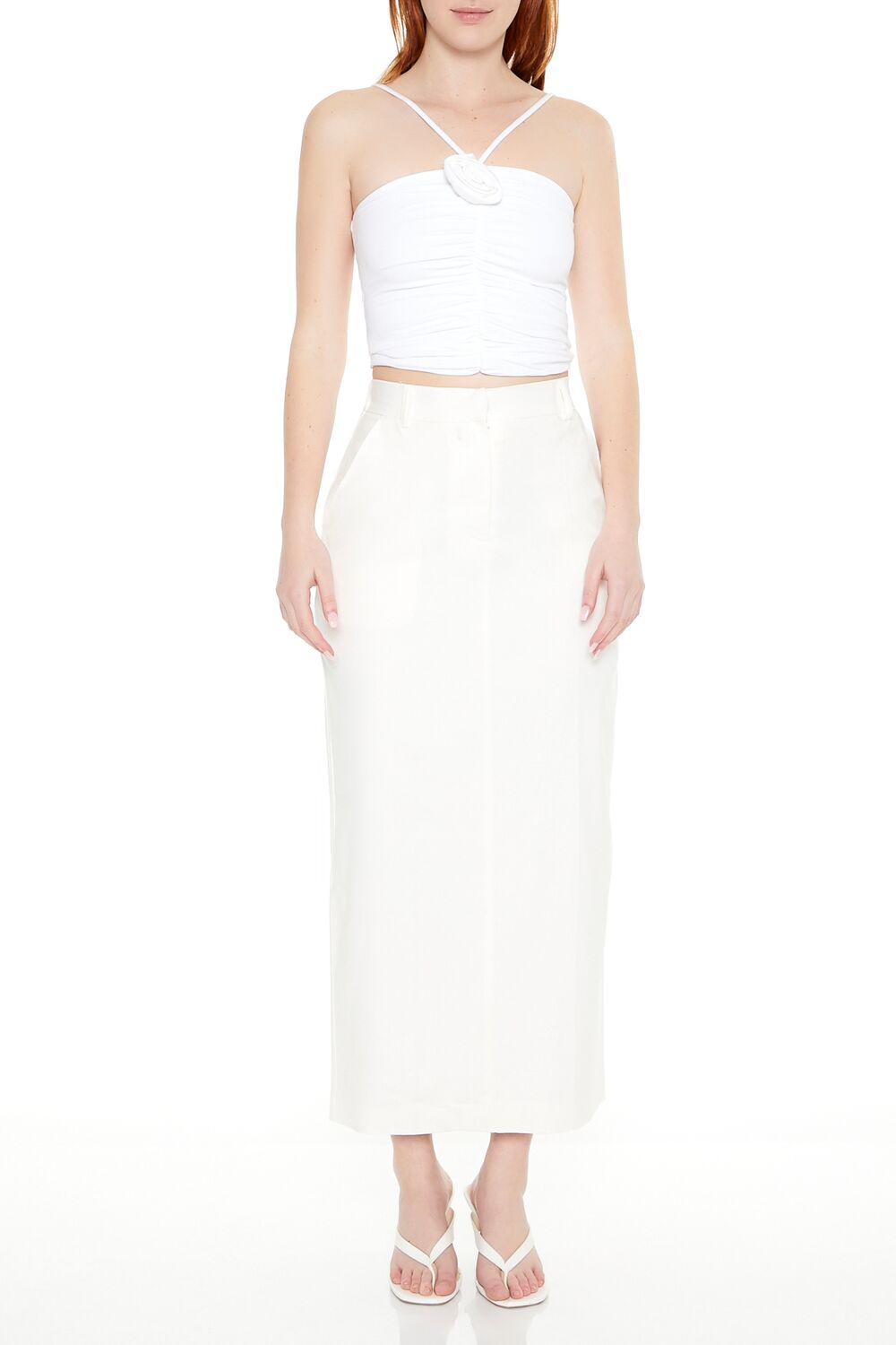Cropped Rosette Cami | Forever 21 Womens