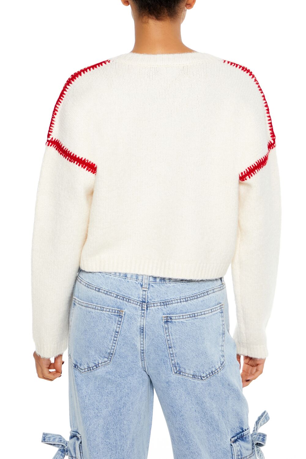 Dreamer Patch Fuzzy Knit Sweater | Forever 21 Womens