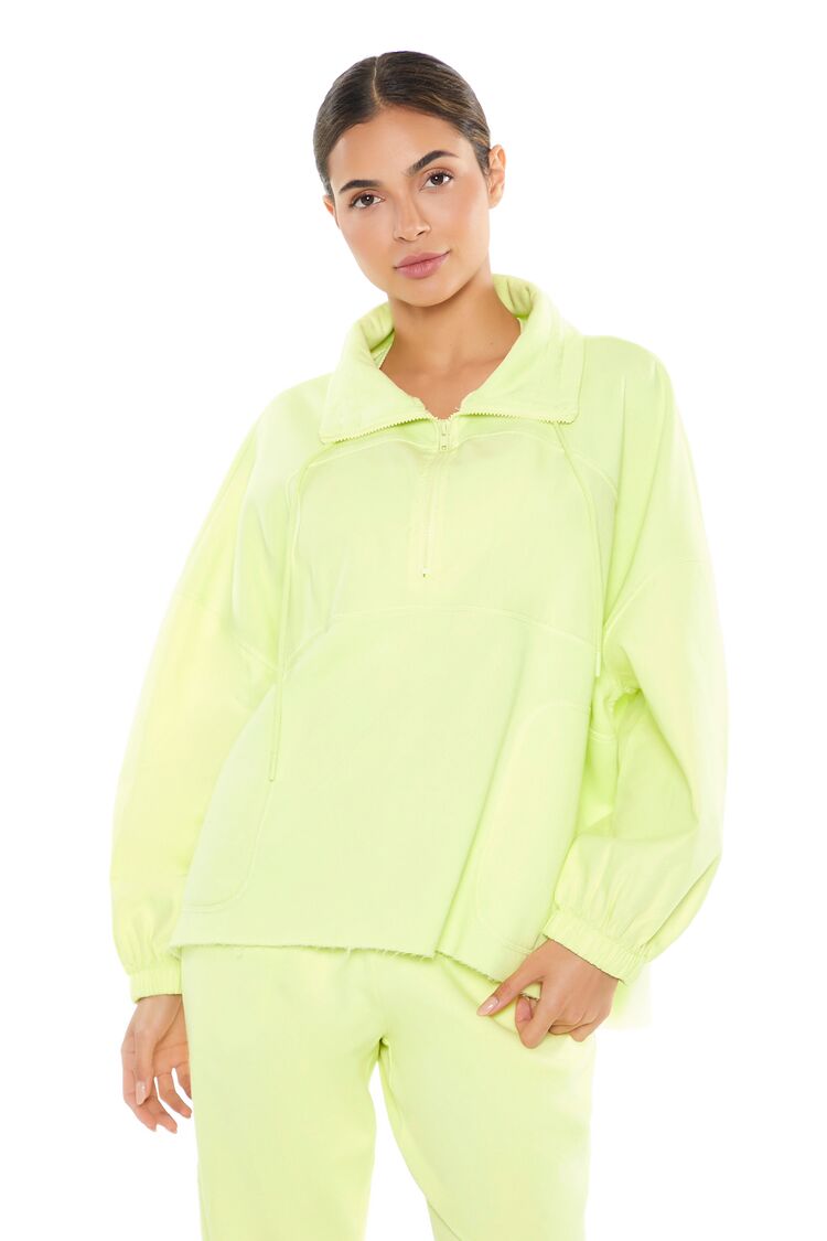 Active Half-Zip Fleece Pullover | Forever 21 Womens