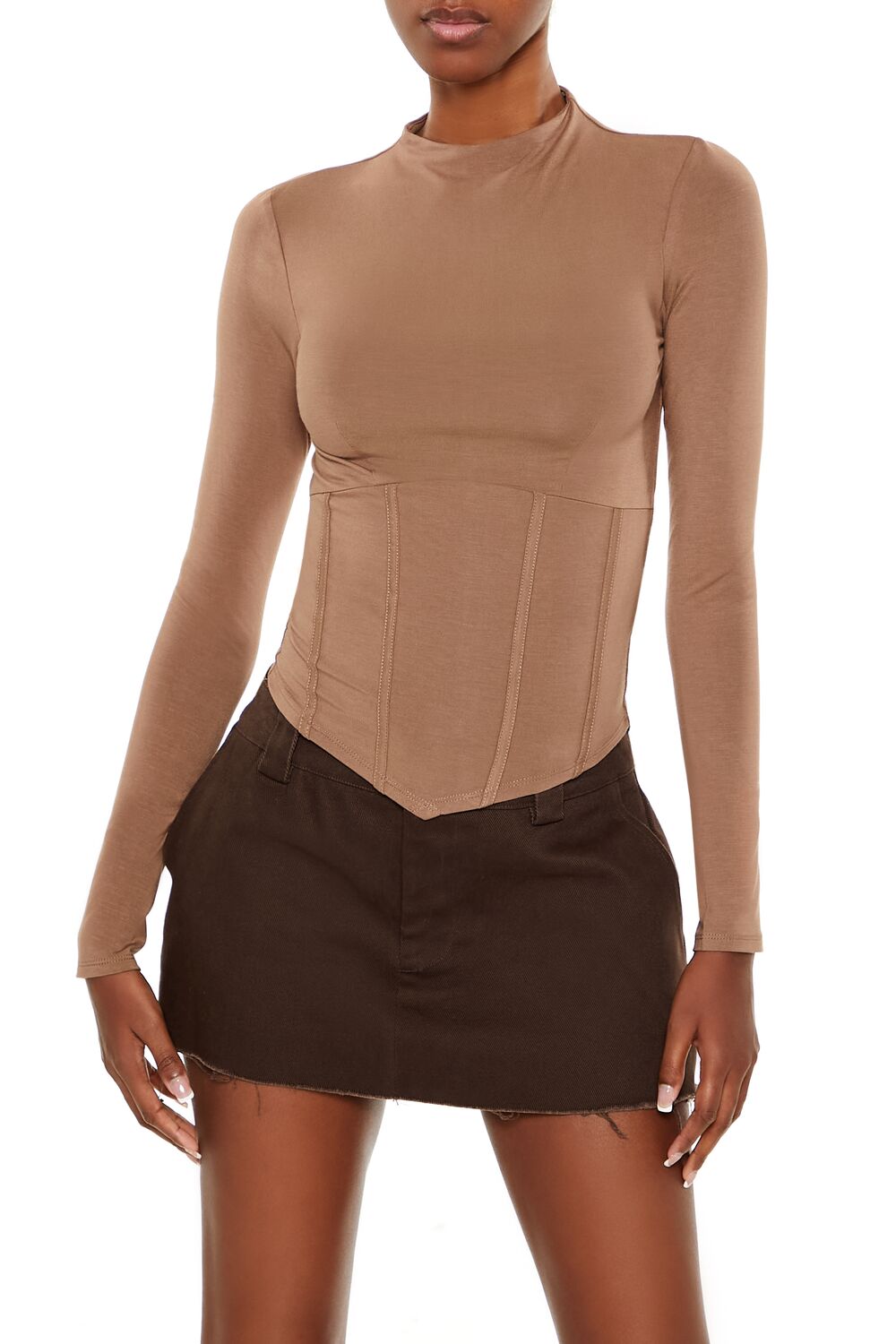 Corset High-Neck Top | Forever 21 Womens