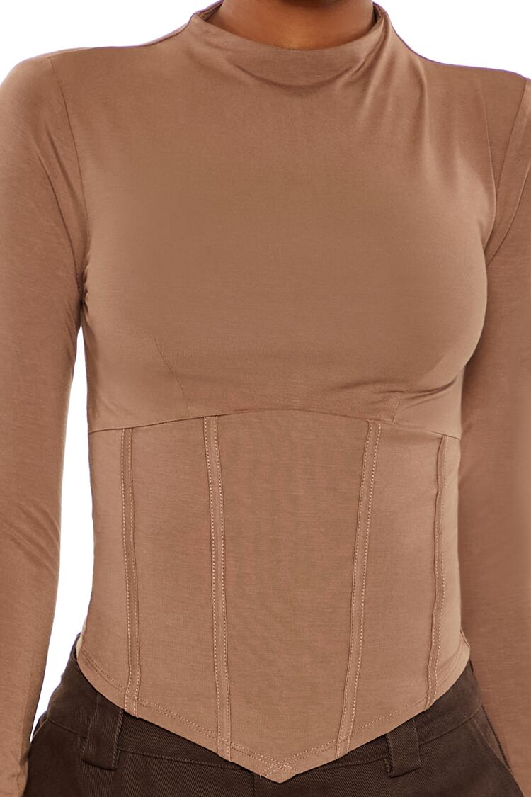 Corset High-Neck Top | Forever 21 Womens