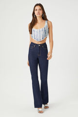 Denim Curved-Hem Crop Top | Forever 21 Womens