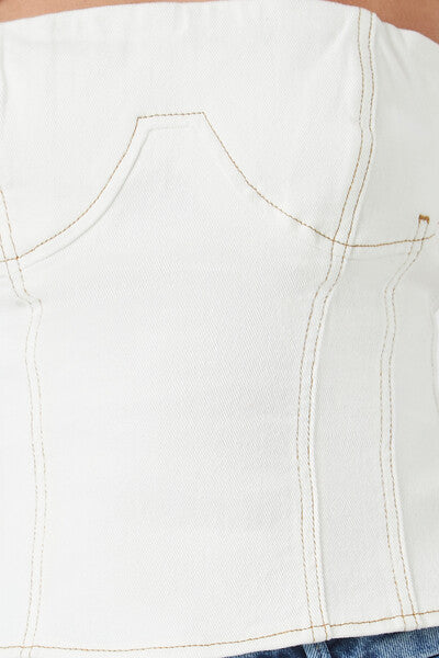 Denim Bustier Tube Top | Forever 21 Womens