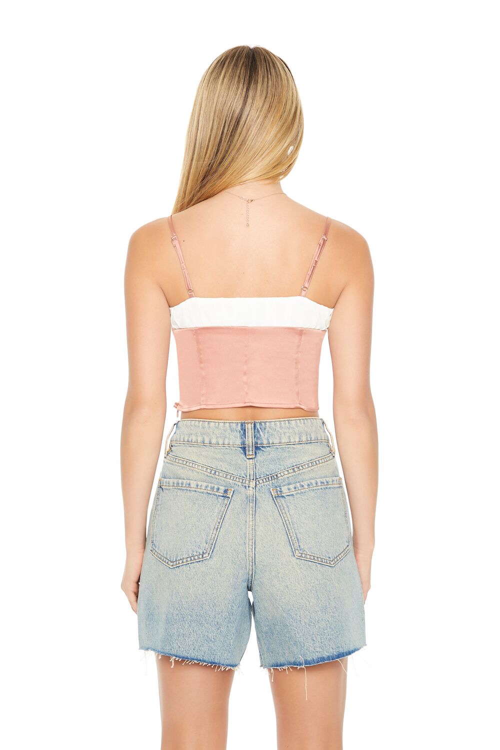 Cropped Satin Colorblock Cami | Forever 21 Womens