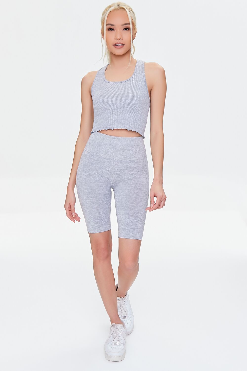 Active Seamless Lettuce-Edge Crop Top | Forever 21 Womens