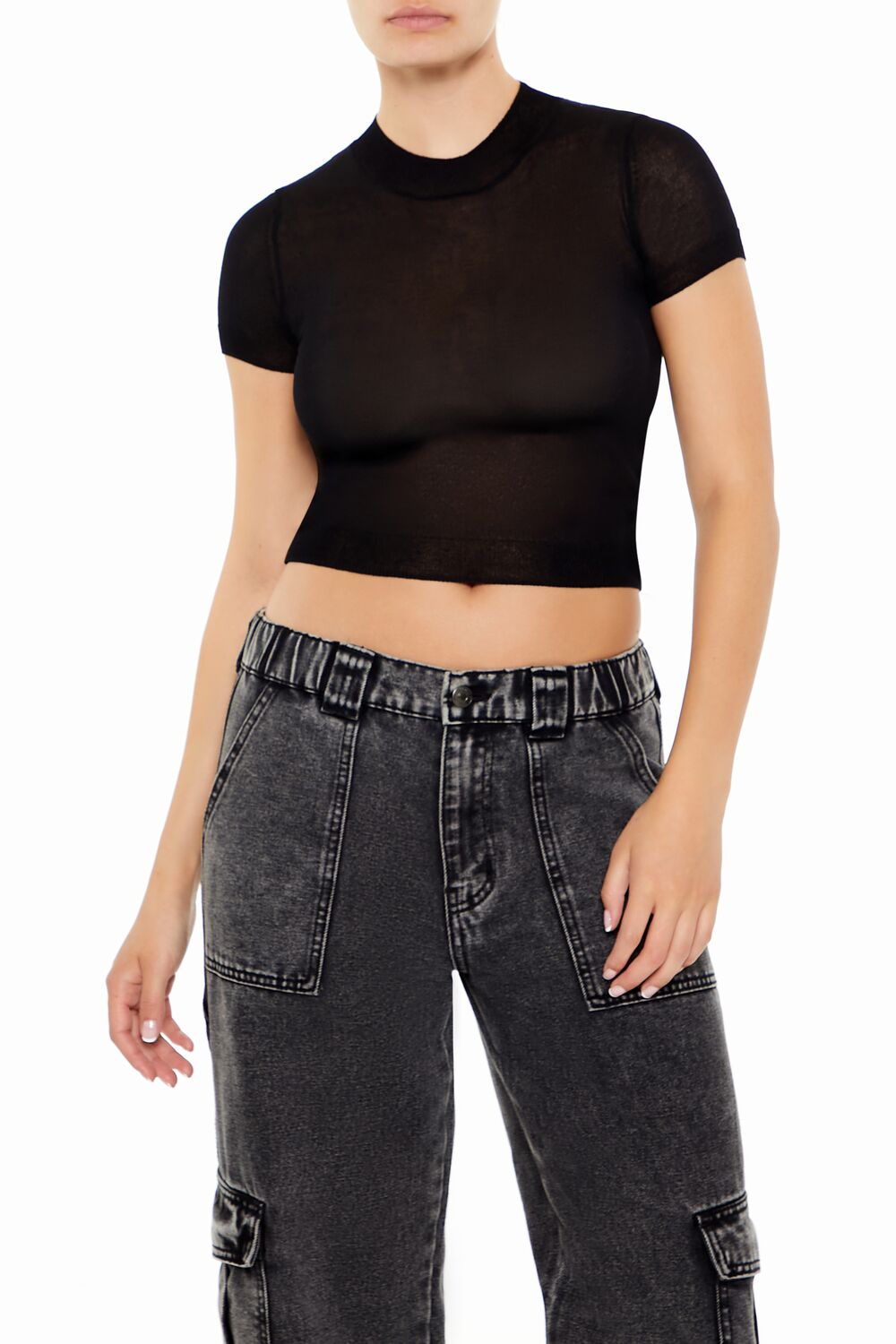 Cropped Sweater-Knit Tee | Forever 21 Womens