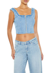 Denim Bustier Crop Top | Forever 21 Womens