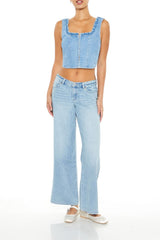 Denim Bustier Crop Top | Forever 21 Womens