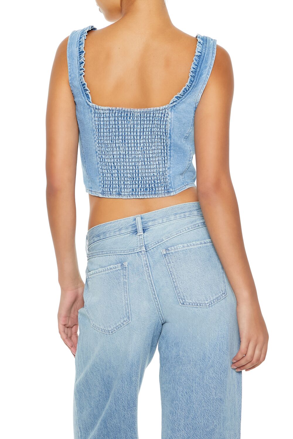 Denim Bustier Crop Top | Forever 21 Womens