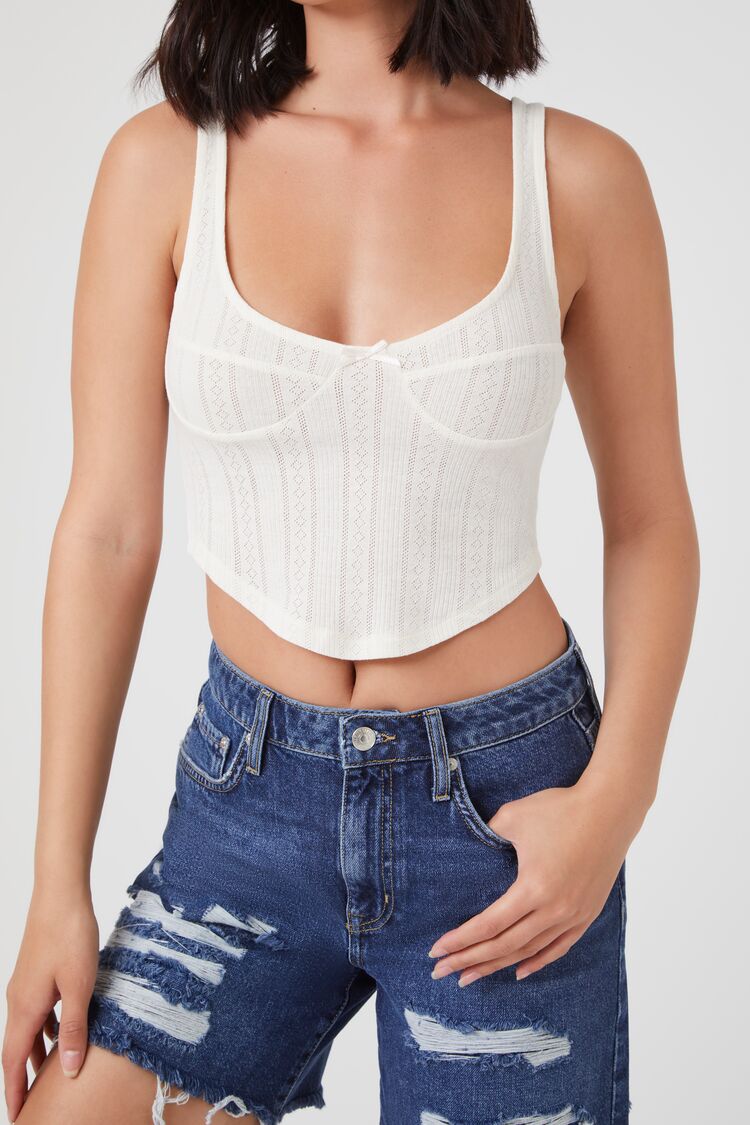 Curved-Hem Cropped Tank Top | Forever 21 Womens