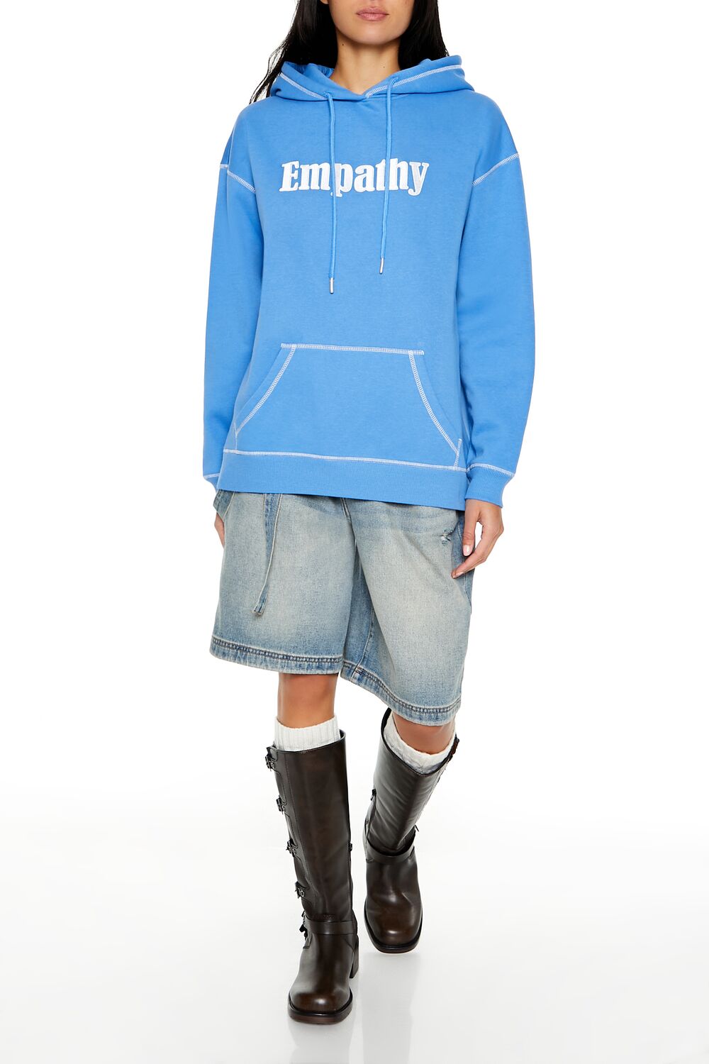Empathy Fleece Hoodie | Forever 21 Womens