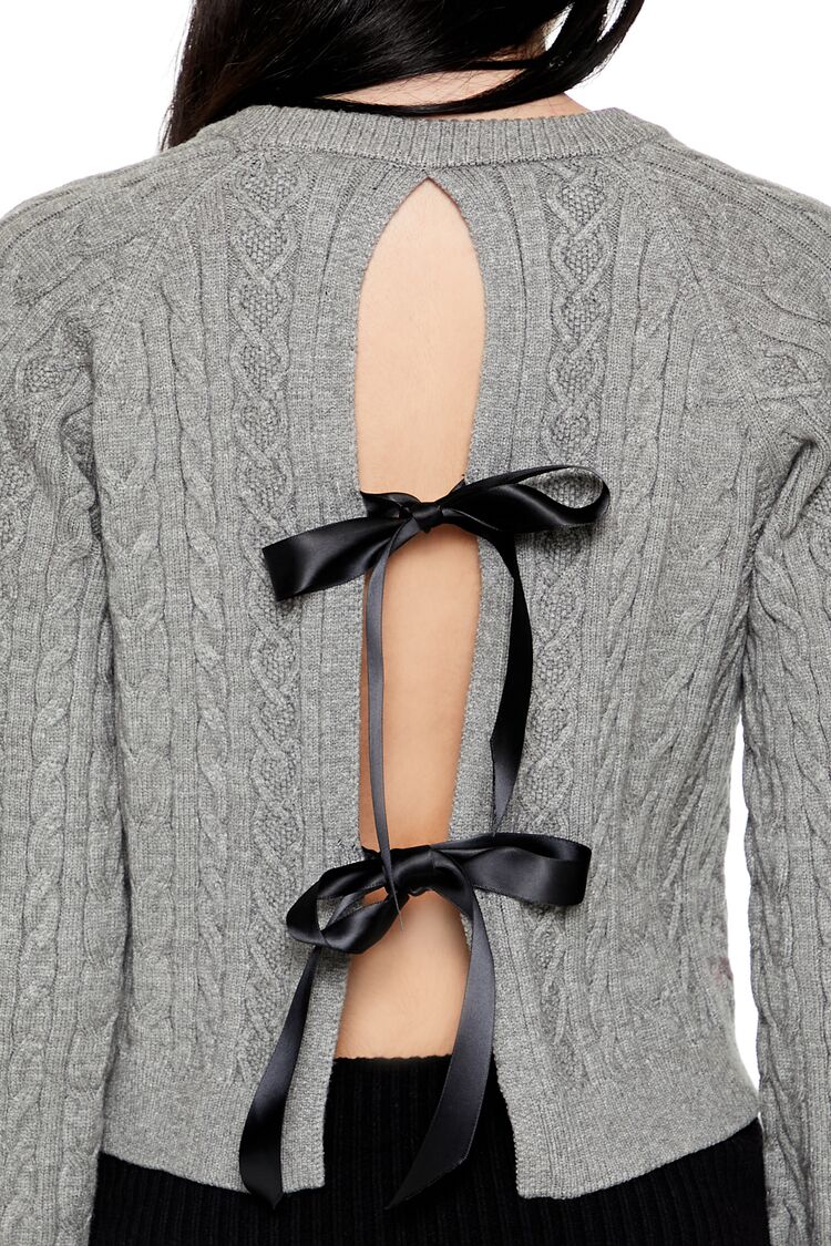 Bow Cable Knit Sweater | Forever 21 Womens