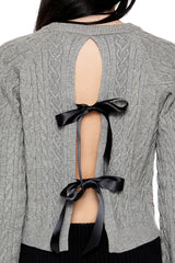 Bow Cable Knit Sweater | Forever 21 Womens