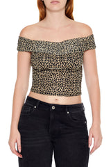 Cheetah Print Off-the-Shoulder Top | Forever 21 Womens