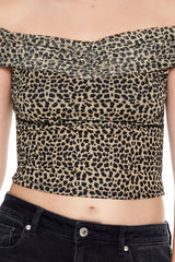Cheetah Print Off-the-Shoulder Top | Forever 21 Womens