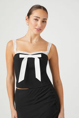 Bow Lace-Trim Cami | Forever 21 Womens