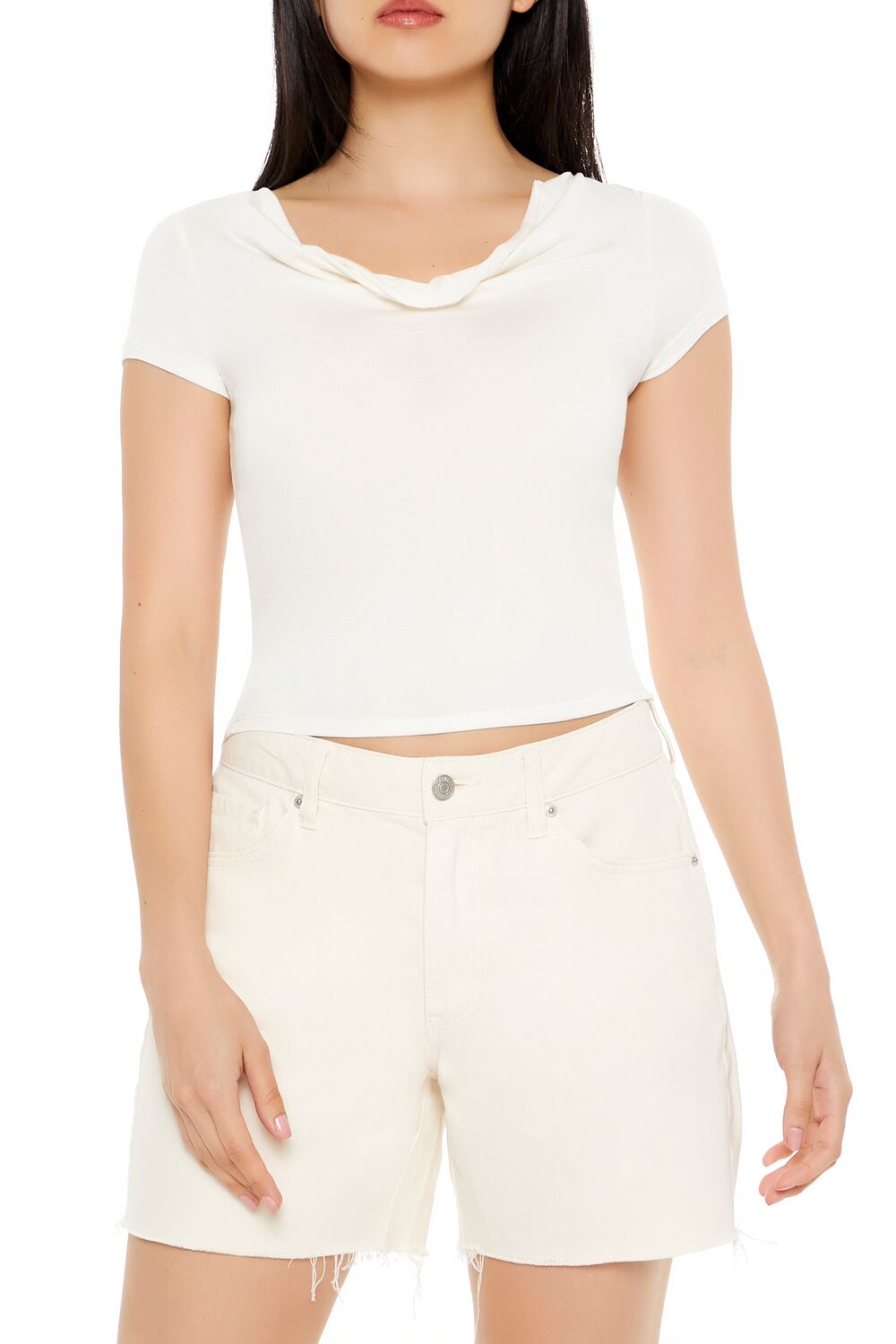 Cowl Cropped Tee | Forever 21 Womens