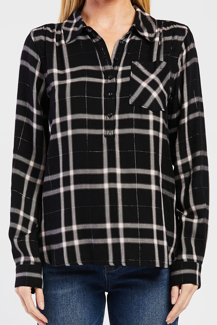Brittina Long Sleeve Plaid Shirt | Forever 21 Womens