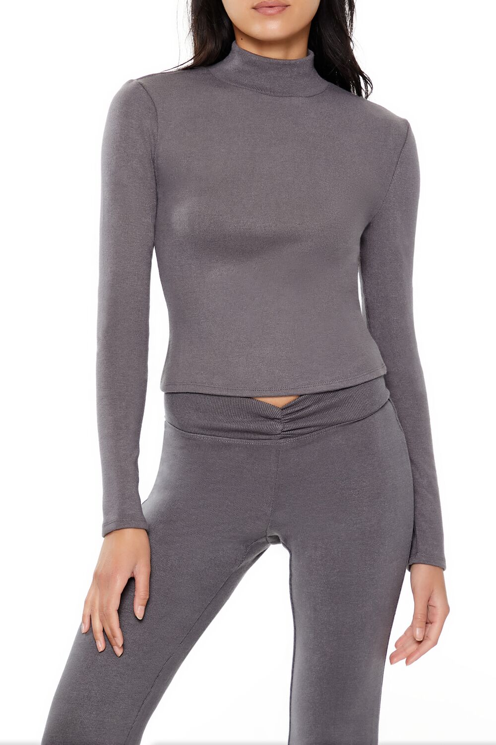 Cropped Mock Neck Top | Forever 21 Womens