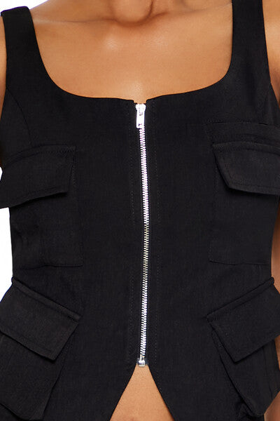 Cargo Split-Hem Crop Top | Forever 21 Womens