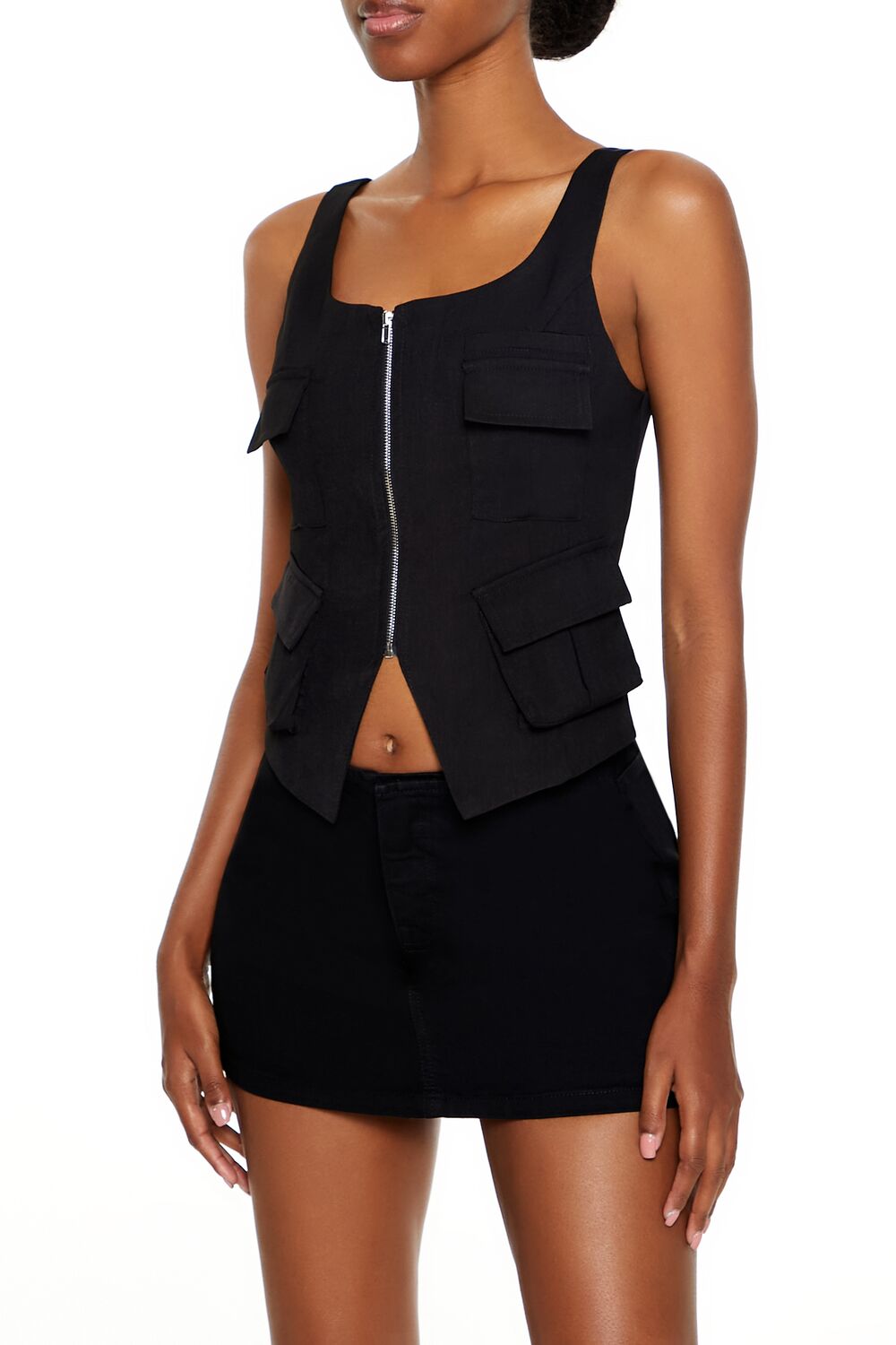 Cargo Split-Hem Crop Top | Forever 21 Womens