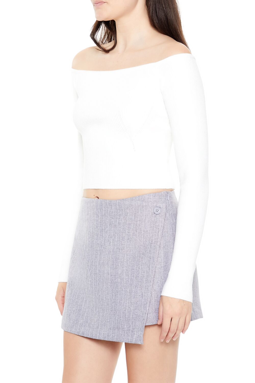 Cropped Off-the-Shoulder Sweater | Forever 21 Womens