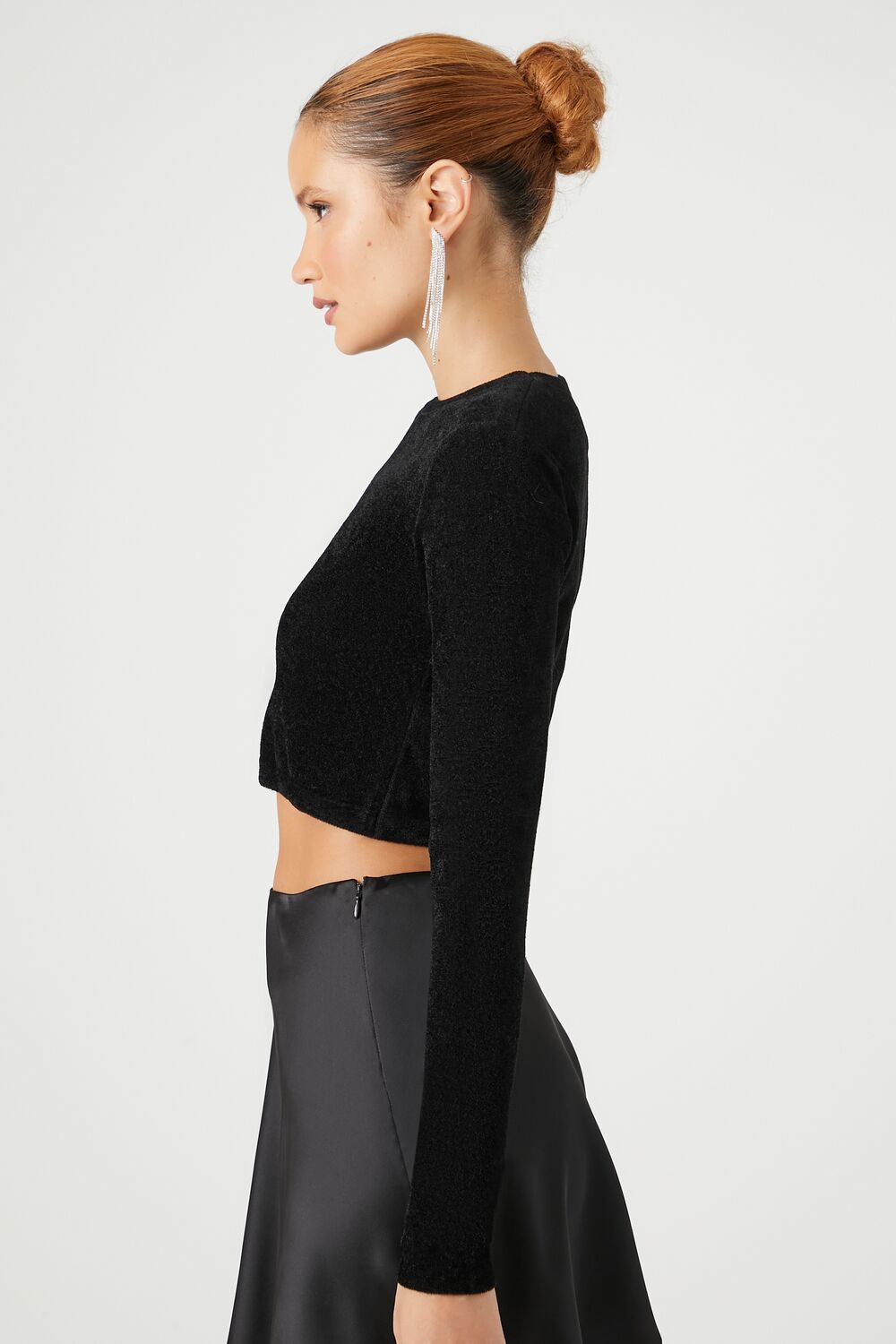 Cropped Long-Sleeve Sweater | Forever 21 Womens
