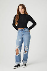 Cropped Open-Knit Sweater | Forever 21 Womens