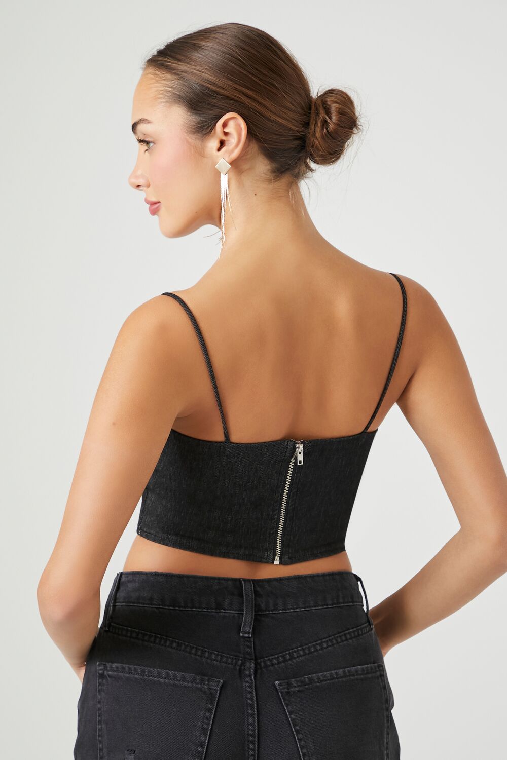 Denim Cropped Cami | Forever 21 Womens
