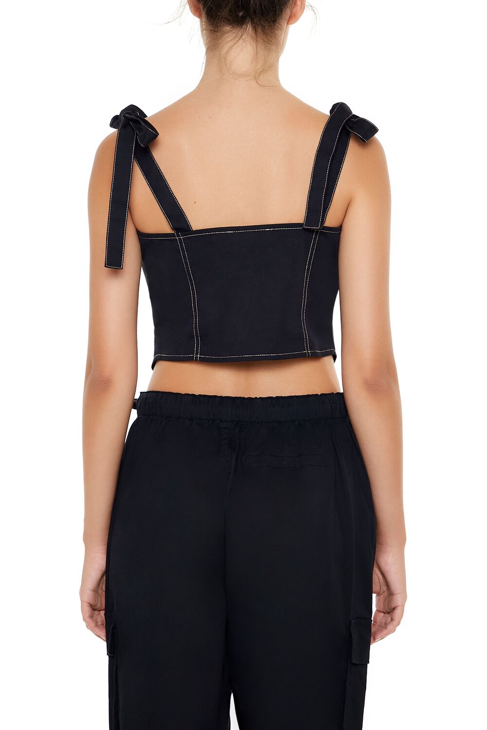 Cropped Cutout Bow Bustier Top | Forever 21 Womens
