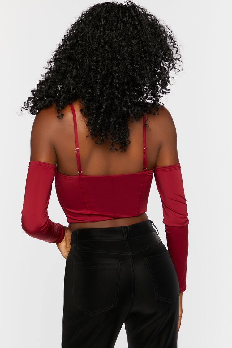 Bustier Open-Shoulder Crop Top | Forever 21 Womens