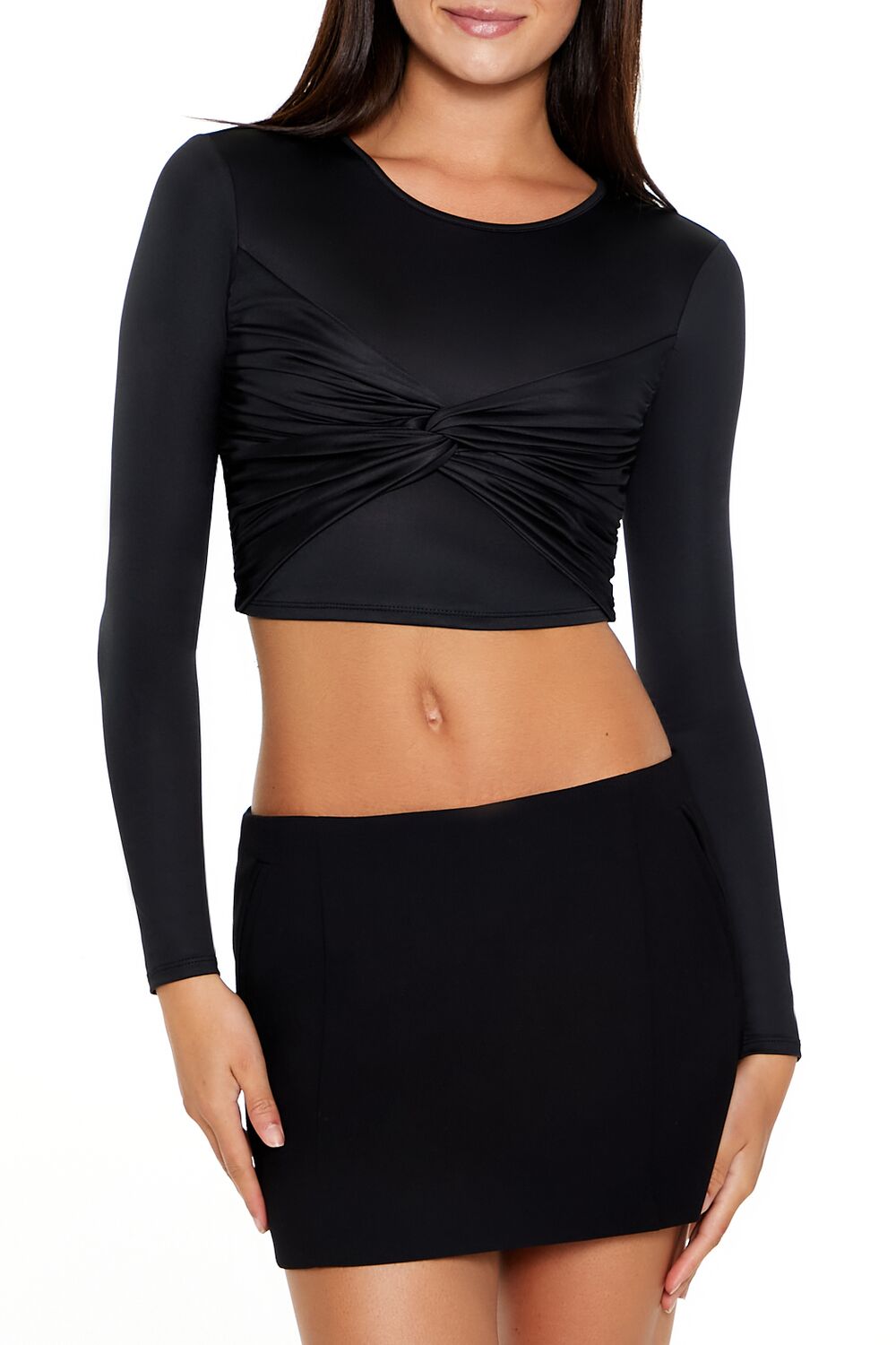 Contour Sculpt Twisted Crop Top | Forever 21 Womens