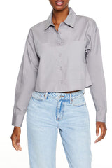 Cotton Long-Sleeve Shirt | Forever 21 Womens