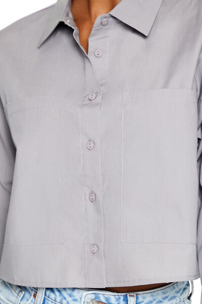 Cotton Long-Sleeve Shirt | Forever 21 Womens