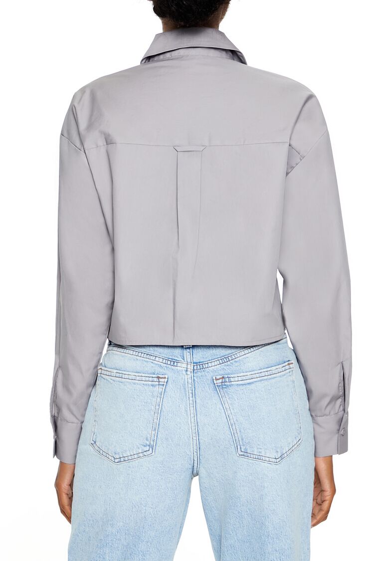 Cotton Long-Sleeve Shirt | Forever 21 Womens