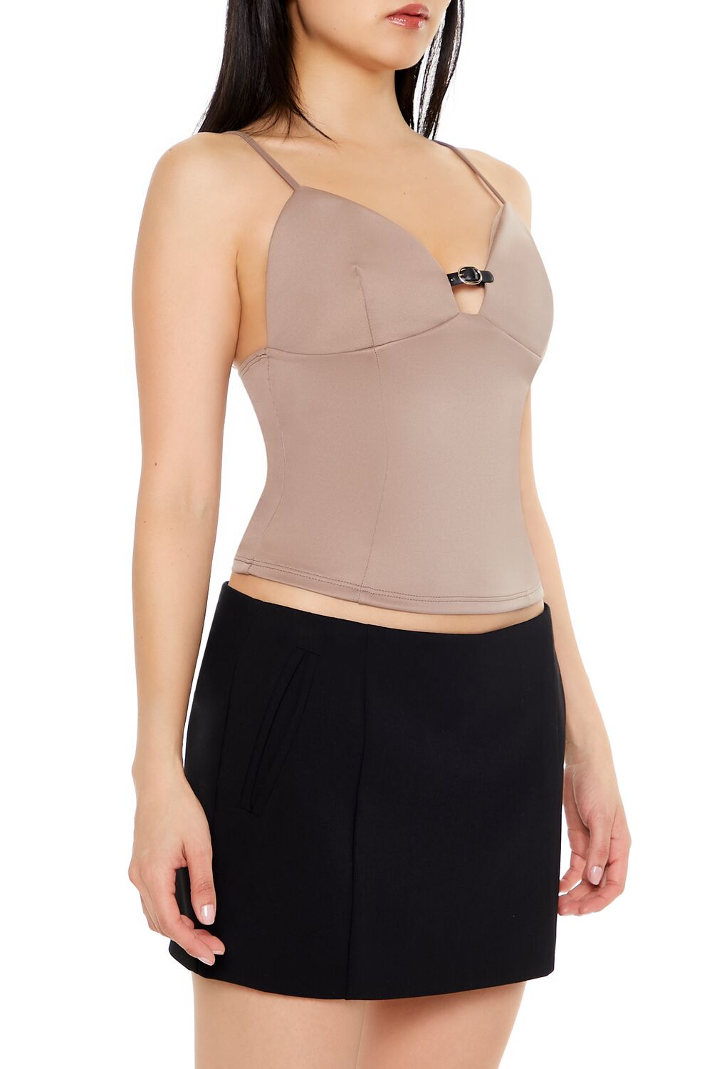Cropped Buckle-Strap Cami | Forever 21 Womens