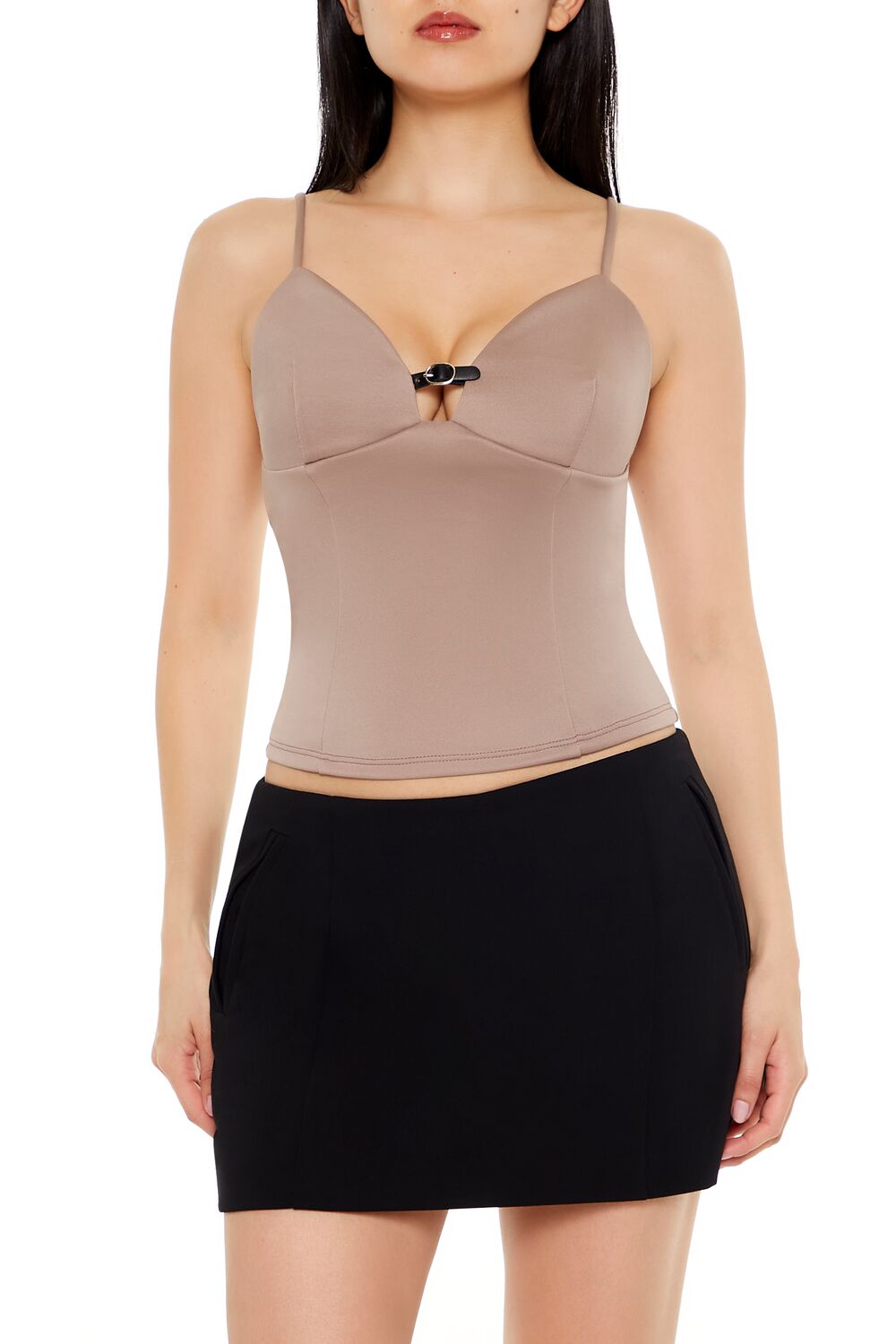 Cropped Buckle-Strap Cami | Forever 21 Womens