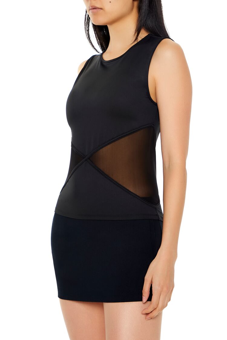 Contour Sculpt Mesh Top | Forever 21 Womens