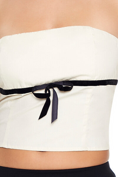 Bow Cropped Tube Top | Forever 21 Womens