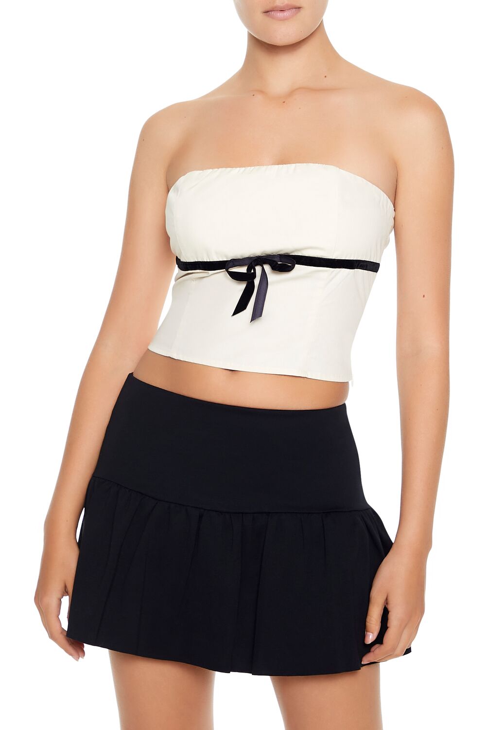 Bow Cropped Tube Top | Forever 21 Womens