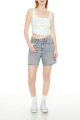 Cropped Floral Print Tank Top | Forever 21 Womens