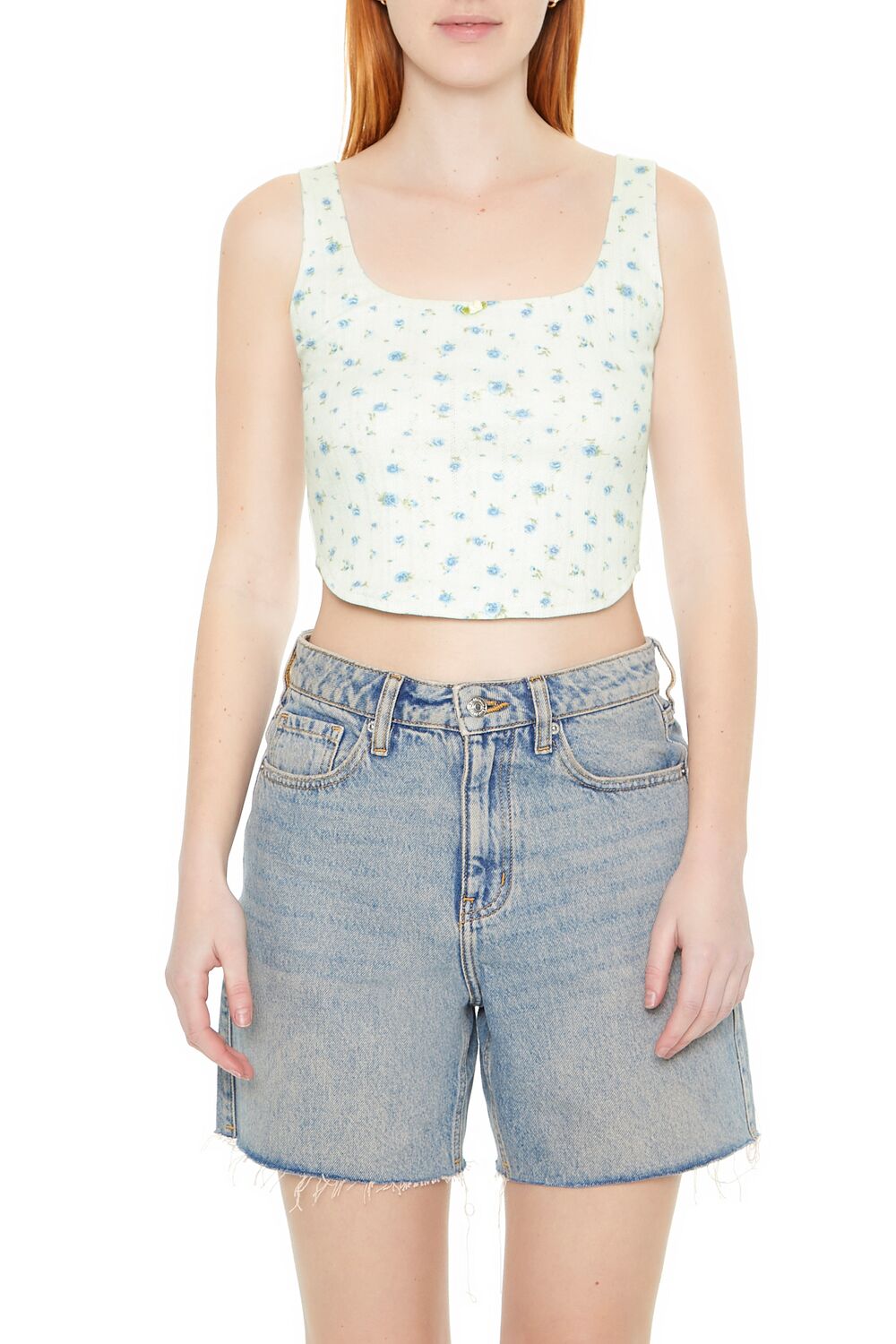Cropped Floral Print Tank Top | Forever 21 Womens