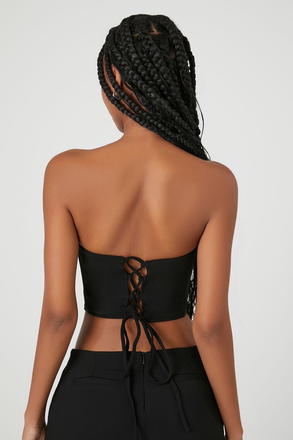 Cropped Lace-Up Tube Top | Forever 21 Womens