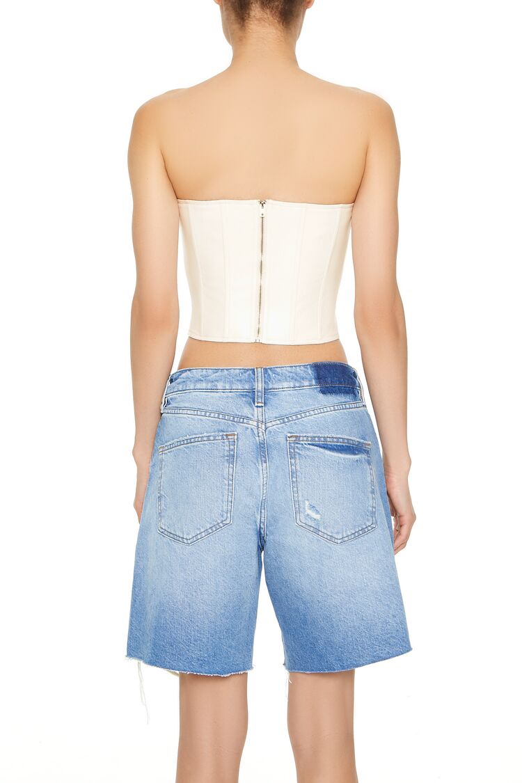 Cropped Faux Leather Tube Top | Forever 21 Womens