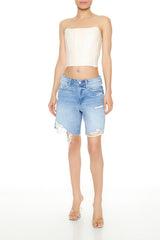 Cropped Faux Leather Tube Top | Forever 21 Womens